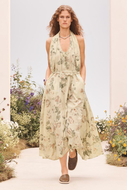 ZARA ПЛАТЬЕ МИДИ ИЗ ВИСКОЗЫ, С ПРИНТОМ