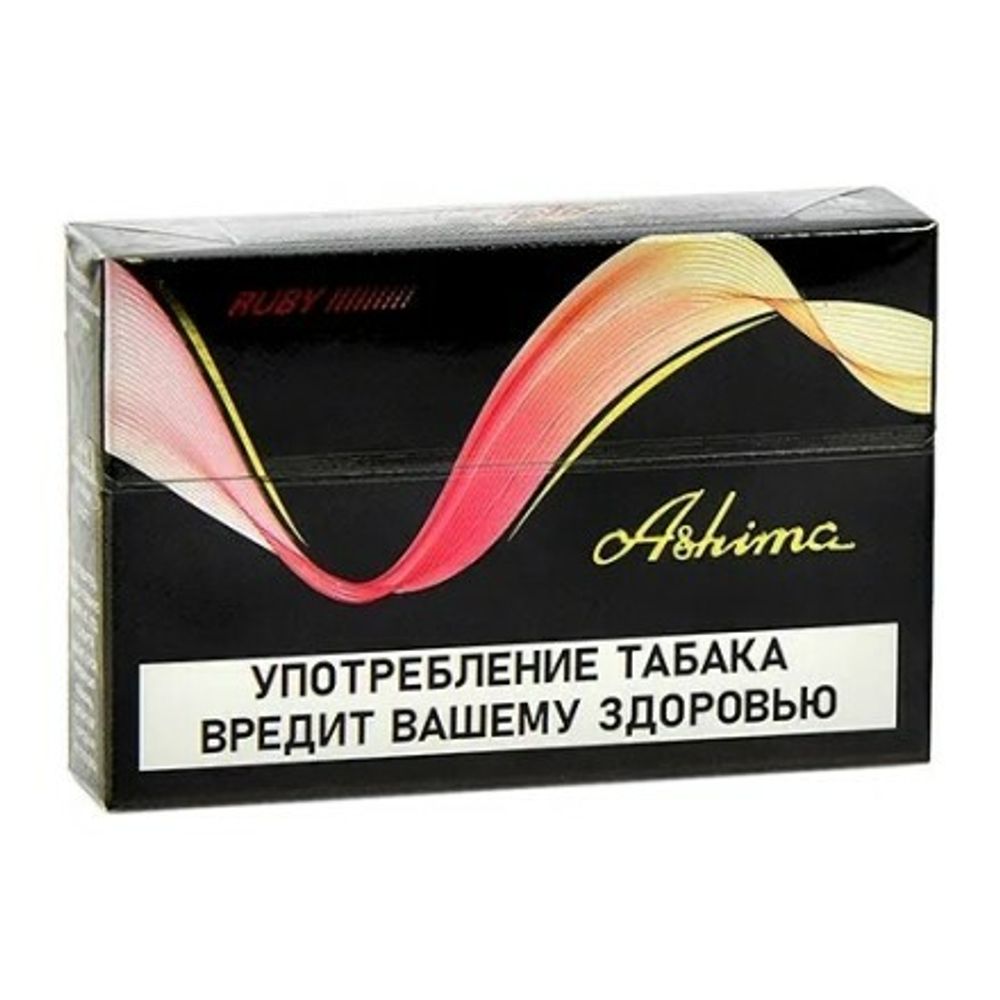 Стики Ashima Black Ruby Дуэт малины и клубники блок - 10 пачек купить в Москве