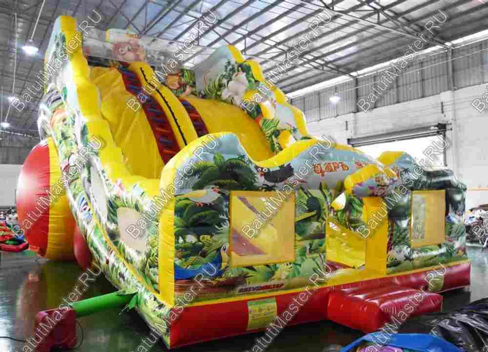 Коммерческий батут-горка "Царь зверей-2"