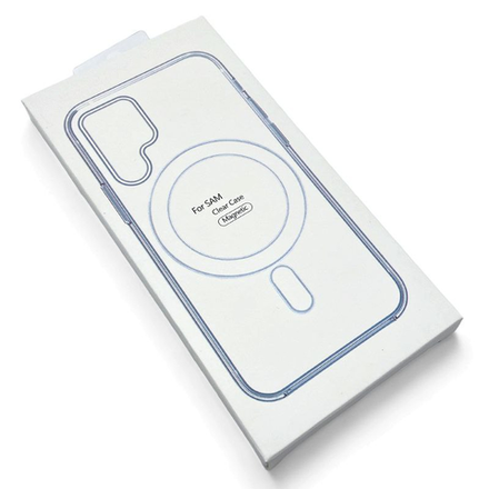 Прозрачный чехол MagSafe Clear Case без анимации для Samsung S23 Ultra