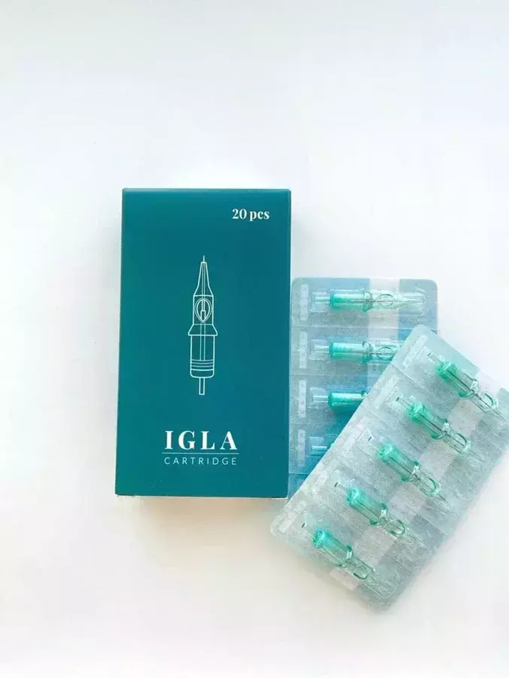 Картридж для татуажа Алёны Пестовой "IGLA Round Liner 30/15MGLT" упаковка 20 шт.