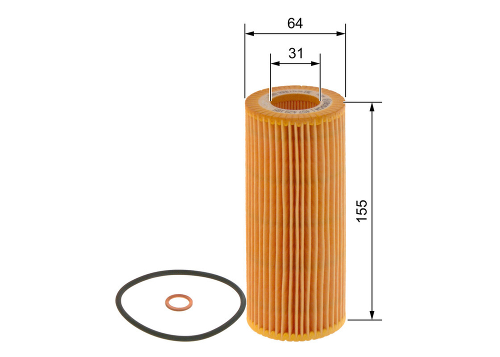 BOSCH - 1457429185-BOC - Oil Filter