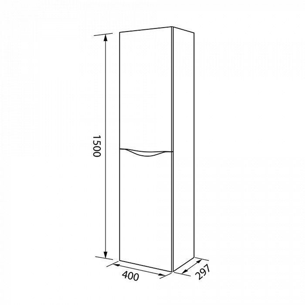 Шкаф-пенал IDDIS Cloud 40 подвесной белый (CLO40W0i97)