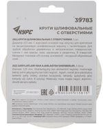 39783 Круги шлифовальные с отверстиями (липучка), алюминий-оксидные, 125мм, 5 шт. Р60