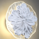 6614/8WL HIGHTECH ODL24 431 белый/гипс/акрил/прозр. стекло Настенный светильник IP20 LED 8W 3000K 220V FIORE