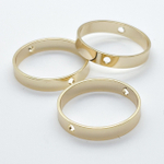 Коннектор-рамка Круг, цвет золото, размер 22 мм, цена за 1 шт