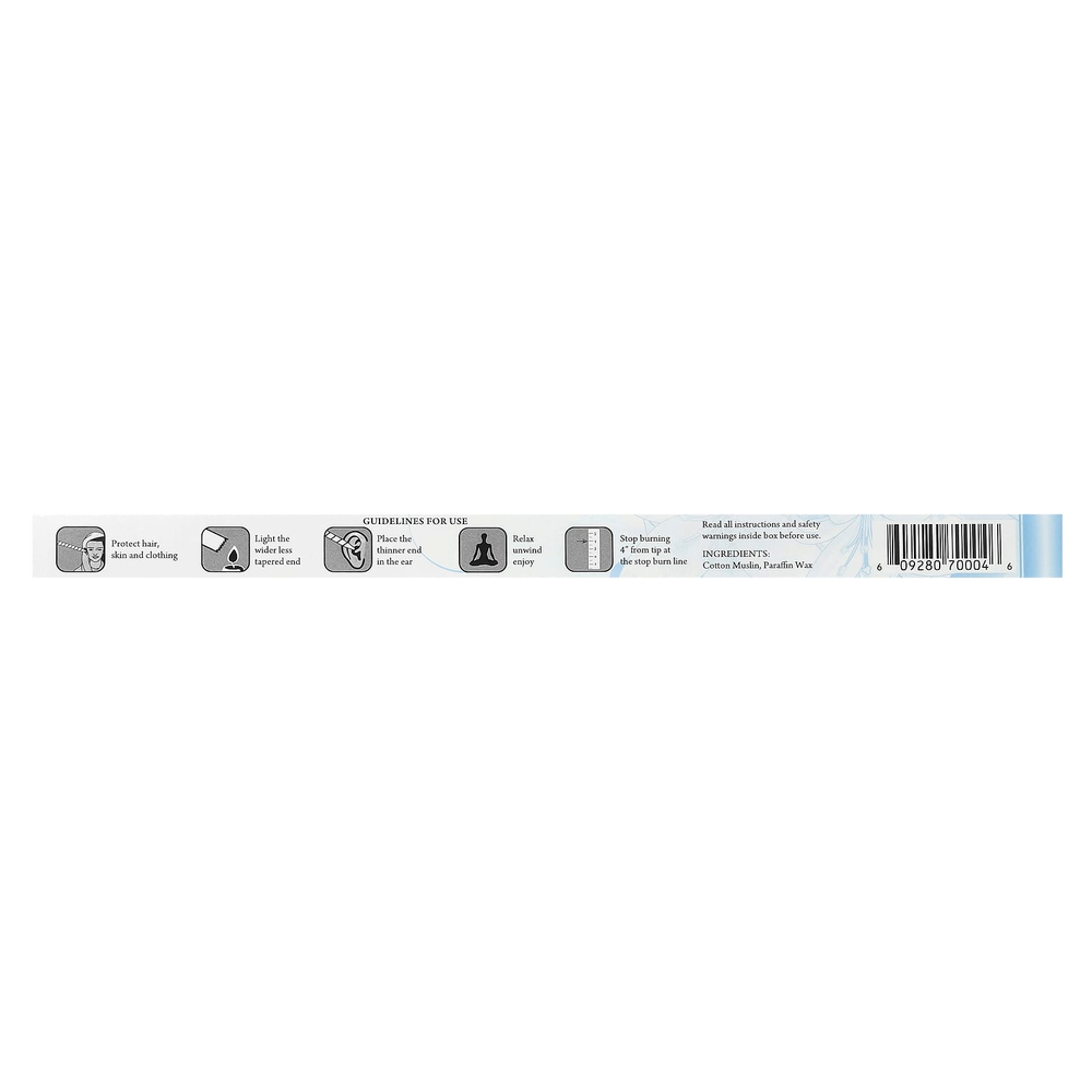 Wally's Natural, Парафиновые ушные свечи Professional Collection, без запаха, 4 свечи