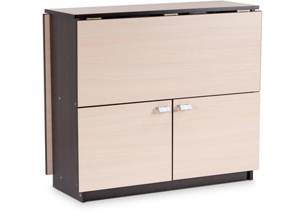 Стол деревянный Woodville Симоне венге, дуб молочный