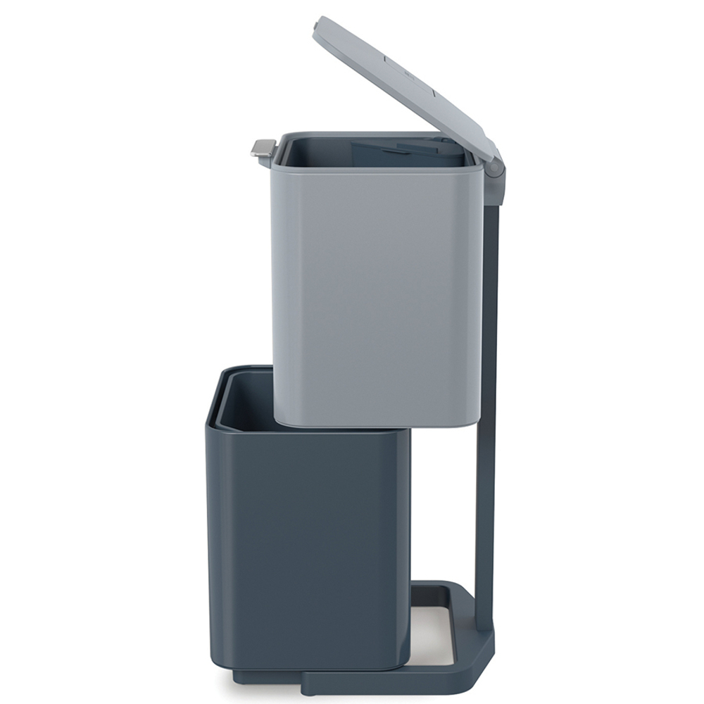 Контейнер для мусора с двумя баками totem max, 60 л, синий