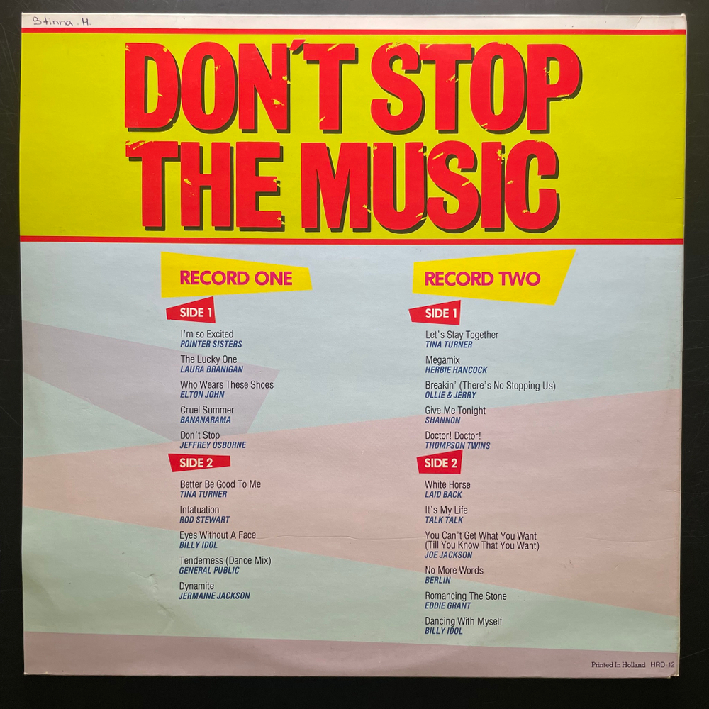 Сборник Don't Stop The Music 2LP (Голландия 1985г.)