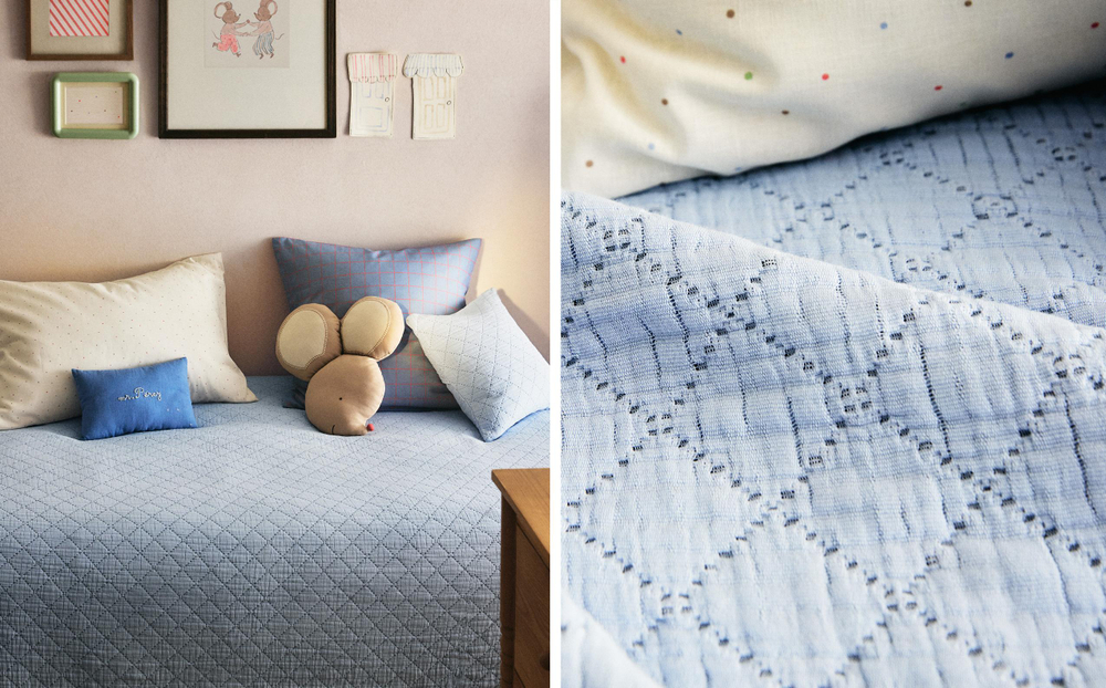 Zara Home покрывало детское из хлопка, синий · 0612/006