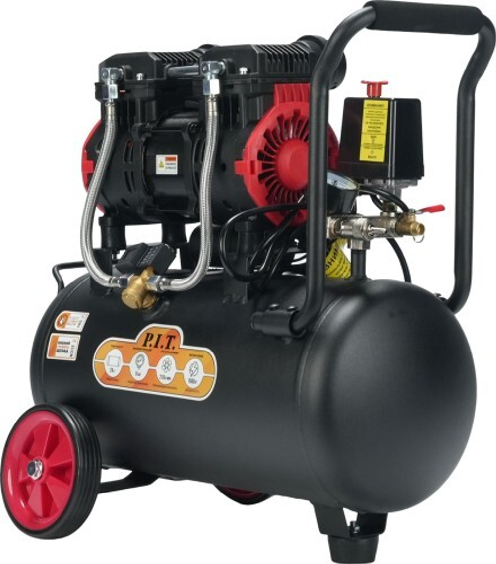 Компрессор поршневой безмасляный P.I.T. PAC24-C2