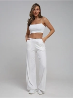 Брюки палаццо со стрелками клеш от бедра