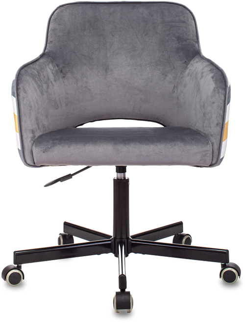 Кресло Бюрократ CH-380M серая жемчужина Italia 26 зигзаг крестов. металл