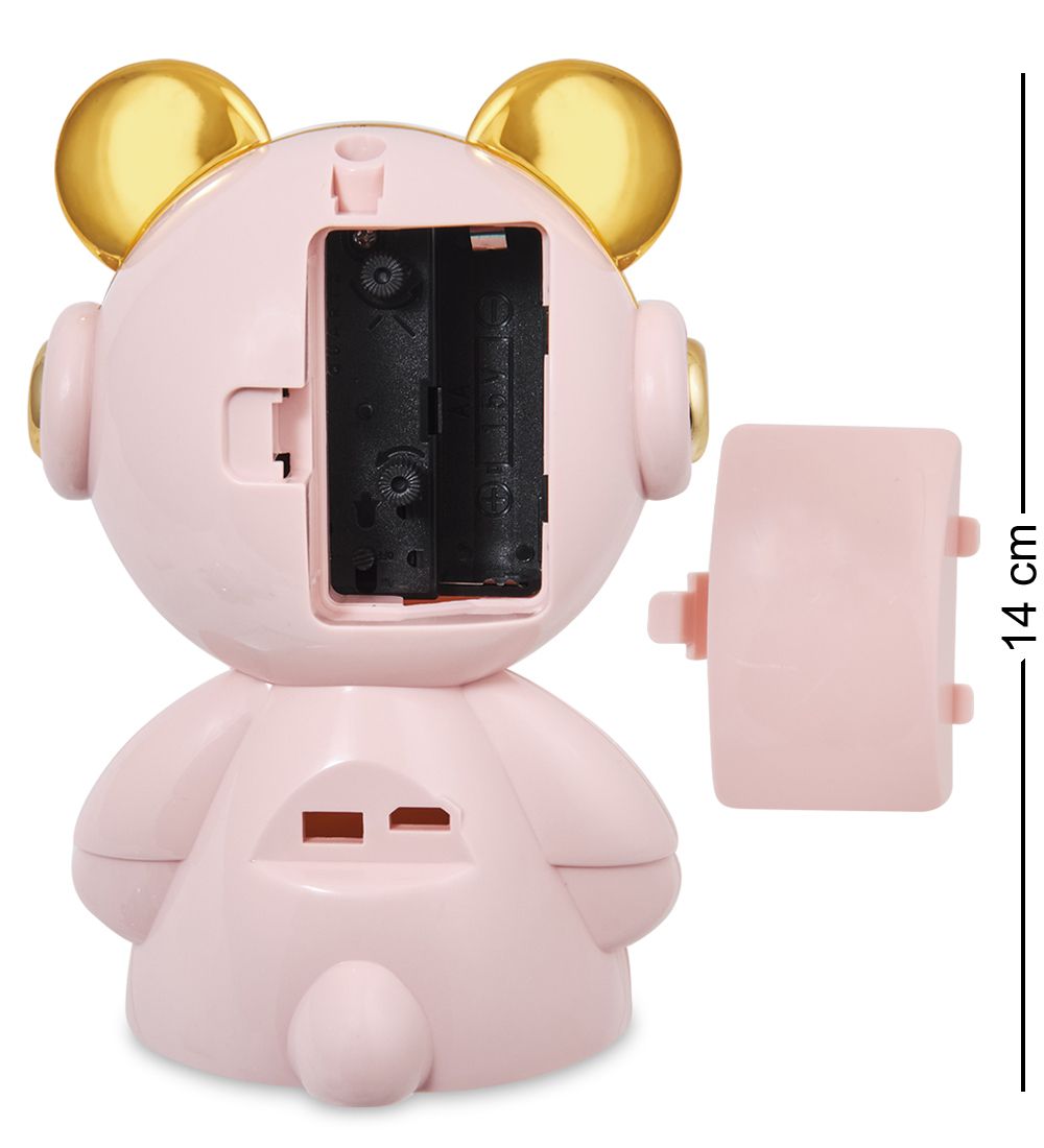 GAEM Art CL-27/3 Будильник «Медвежонок» розовый