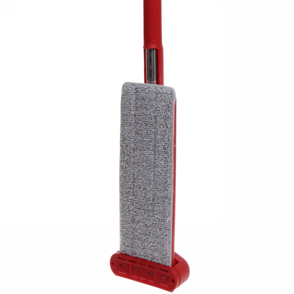 Швабра «Liao» отжимная с двумя насадками из микрофибры Z130034 красная