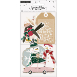 Теги-высечки  Crate Paper Snowflake Layered Tags 12/Pkg