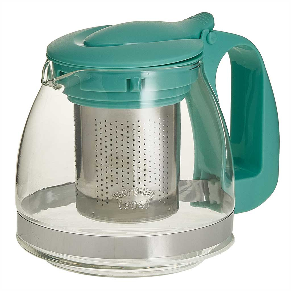 Заварочный чайник 700 мл с фильтром AK-5530 бирюзовый