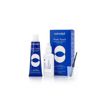 Крем-краска Концепт для бровей и ресниц Коричневая 30/20мл