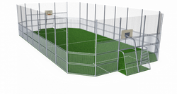 Площадка MUGA, 12x24, высокая - сталь