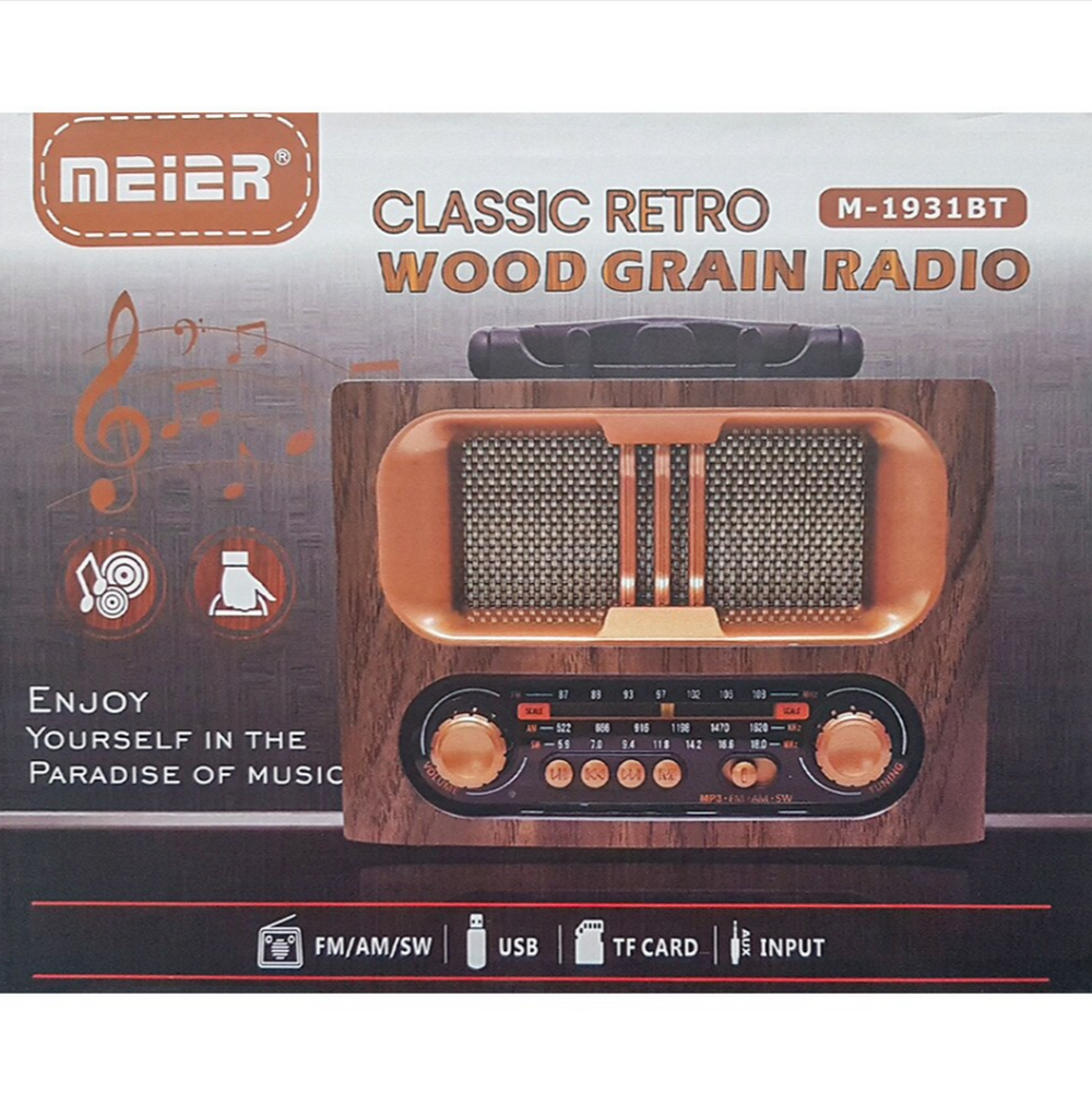 Радиоприемник Meier M-1931BT +MP3плеер / Bluetooth Retro
