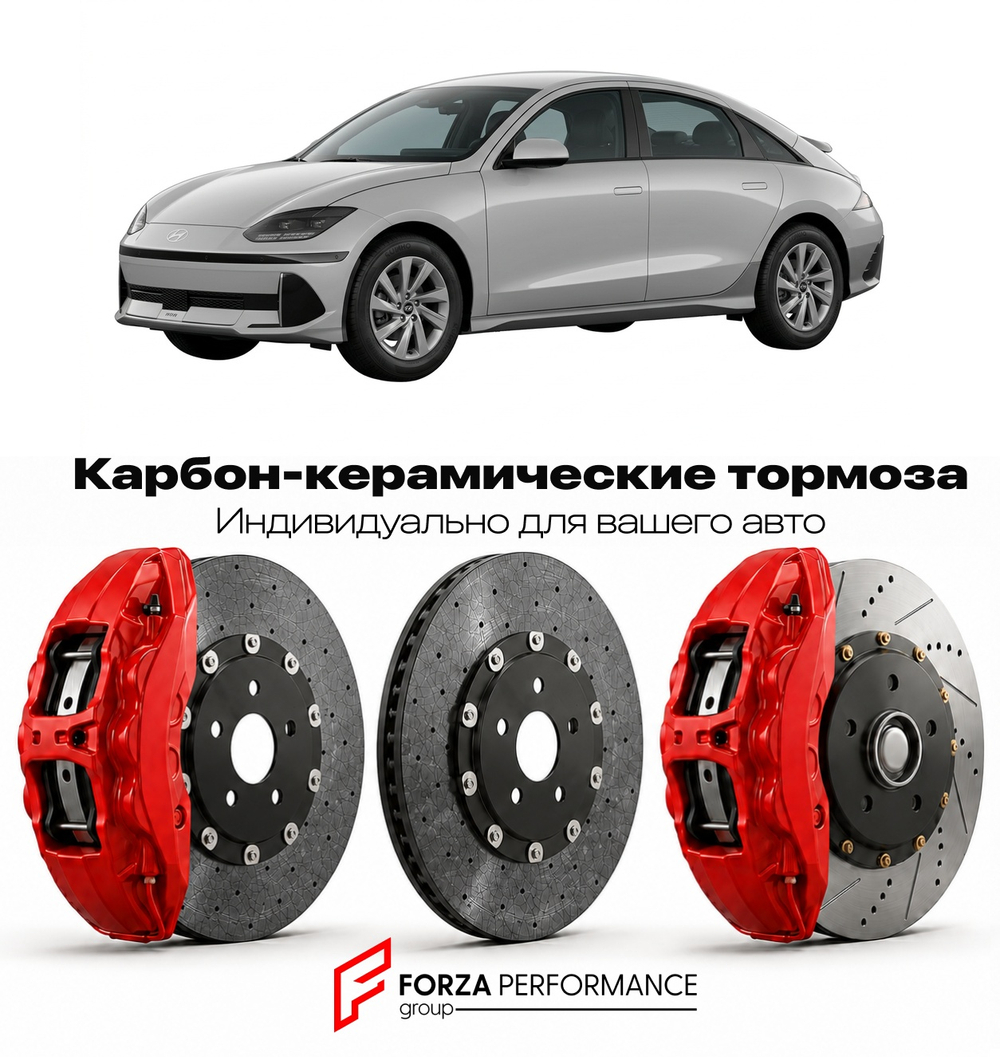 Карбон-керамическая тормозная система для Hyundai Ioniq 6 I CE 2022-2026 Хендай