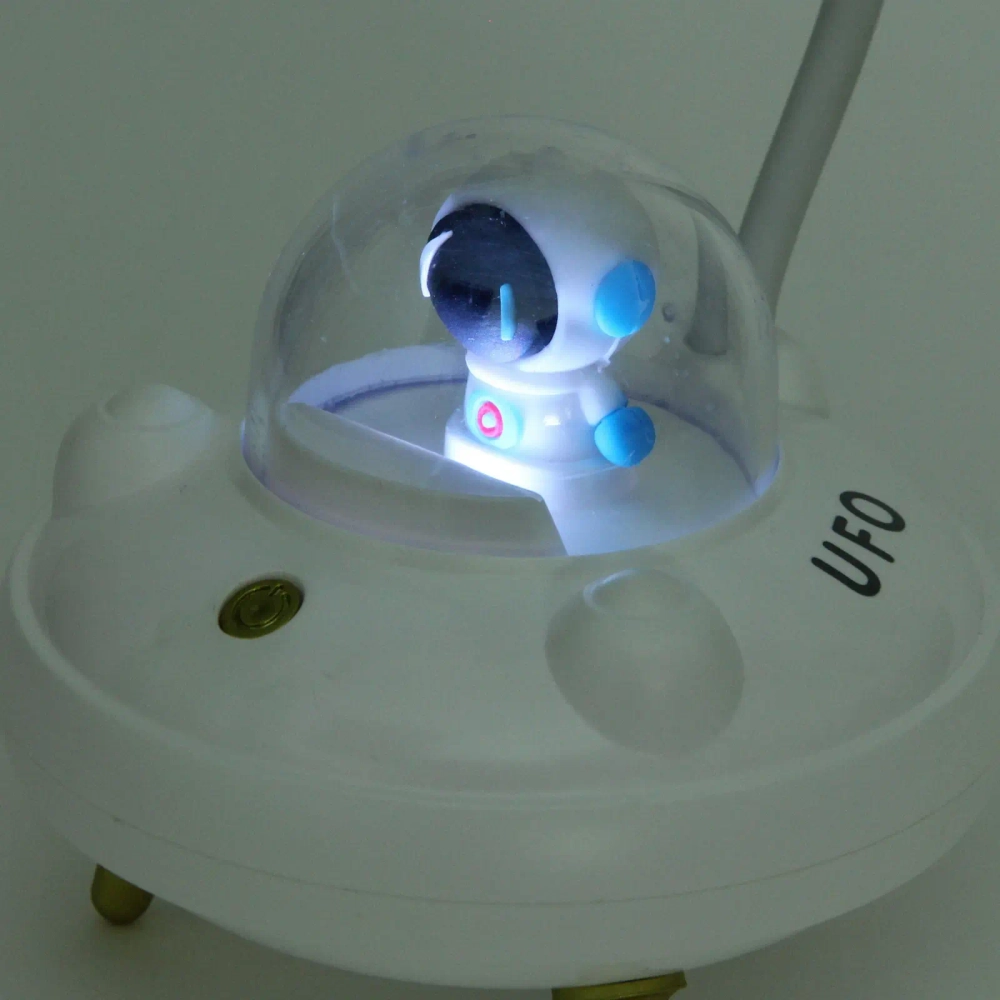 Настольная лампа «Sweet - Полёт в космос» LED 10,8*10,8*21,5 см, USB 3.7v 3w, Белый