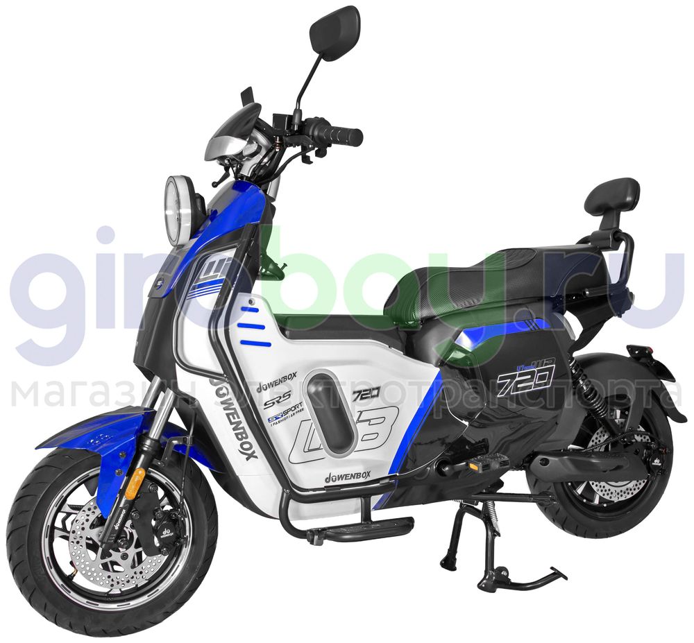 Электроскутер WENBOX U7 1500W (60V/45Ah) - Синий фото №1