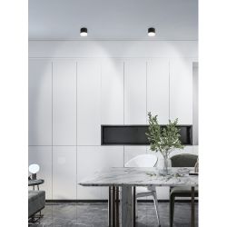 Светильник настенно-потолочный спот ЭРА OL38 BK под GX53 IP20 черный | Накладные светильники