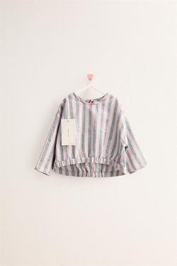 ZARA TIMELESS - ТОП В ПОЛОСКУ, СИНИЙ