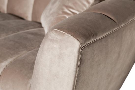 ZW-81103 GRE Диван трехместный велюр серый 243*95*74см