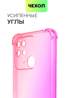 Чехол BROSCORP для Xiaomi Redmi 10C оптом (арт. XM-R10C-HARD-TPU-PINK-PURPLE)