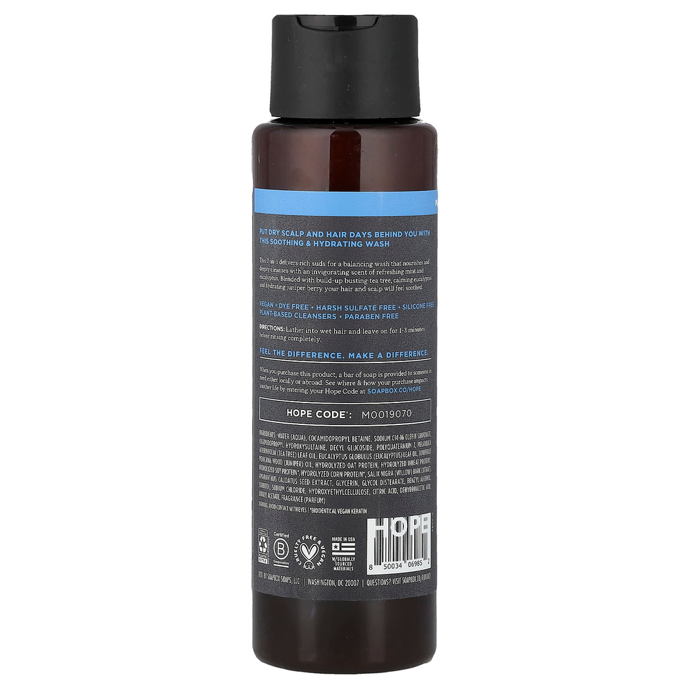 Soapbox, Scalp Care, 2 в 1, шампунь и кондиционер для волос, чайное дерево и эвкалипт, 473 мл (16 жидк. унций)