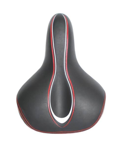 Седло комфорт 267х200мм VL-6217 эластомер. черное END ZONE VELO