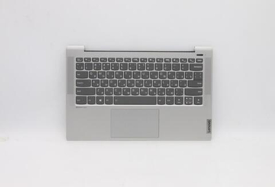 Верхняя панель с клавиатурой (топкейс) для ноутбука Lenovo IdeaPad 5-14ARE05. раскладка - русская, с подсветкой, серая (5CB1A14091), оригинал
