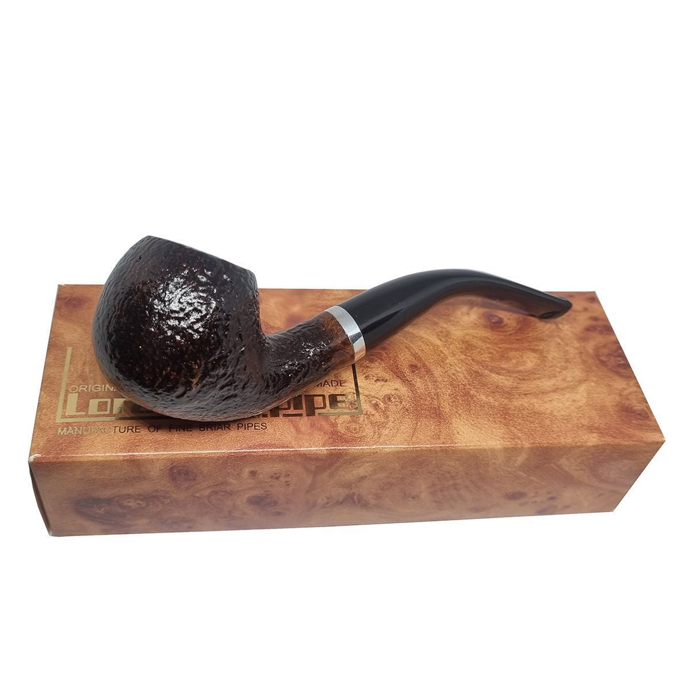 Трубка "Lorenzetti" Sandblast Brown 9мм Model 36 (Бриар) (Италия)