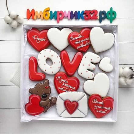 Имбирные пряники Любовь