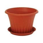 Кашпо КЭРОЛ D160мм 1л с подставкой Терракотовый 0,11,16х0,16м