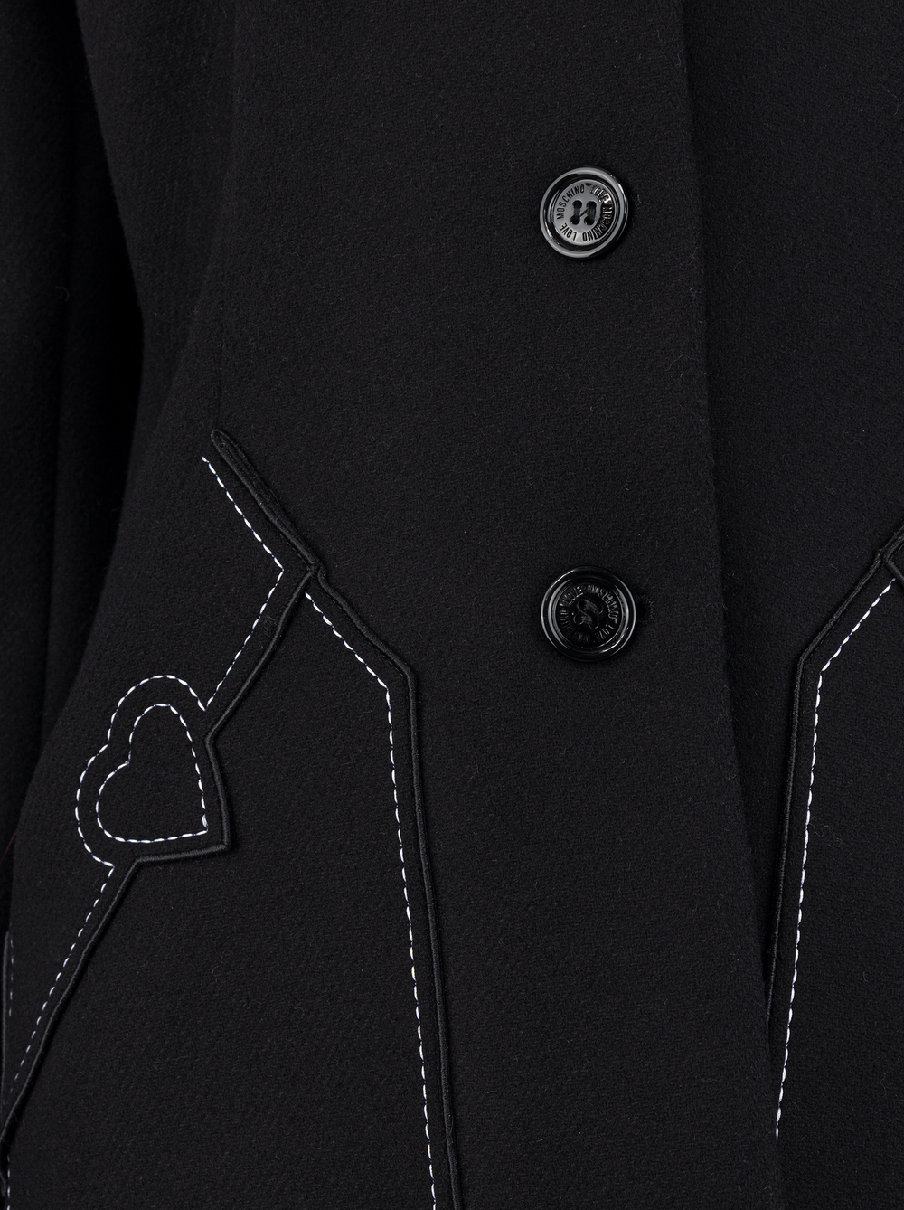 LOVE MOSCHINO Пальто- чёрный