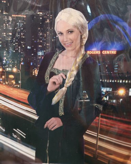 Парик Коса Белая