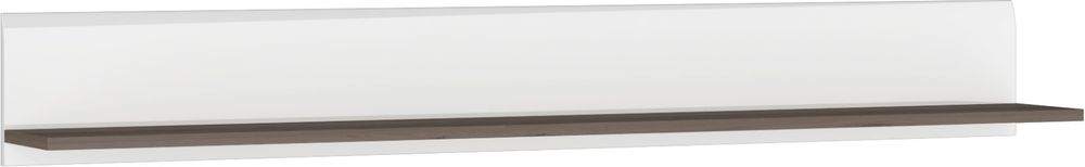 Коллекция Ультра Полка навесная №1 Белый/Белый гл. (набор)