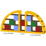 Комплект стеллажей "Долька"