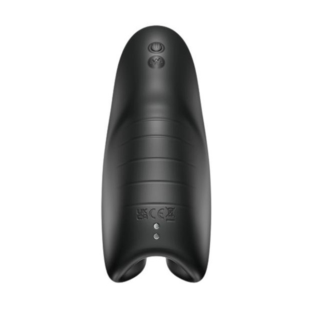Черный мастурбатор с вибрацией SVibe Evo Snail Black CE-B