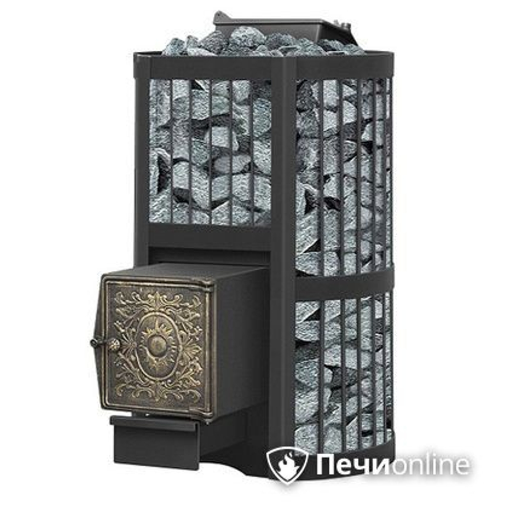 Печь для бани Везувий Ураган Стандарт 22 (ДТ-4) с закрытой каменкой чугун