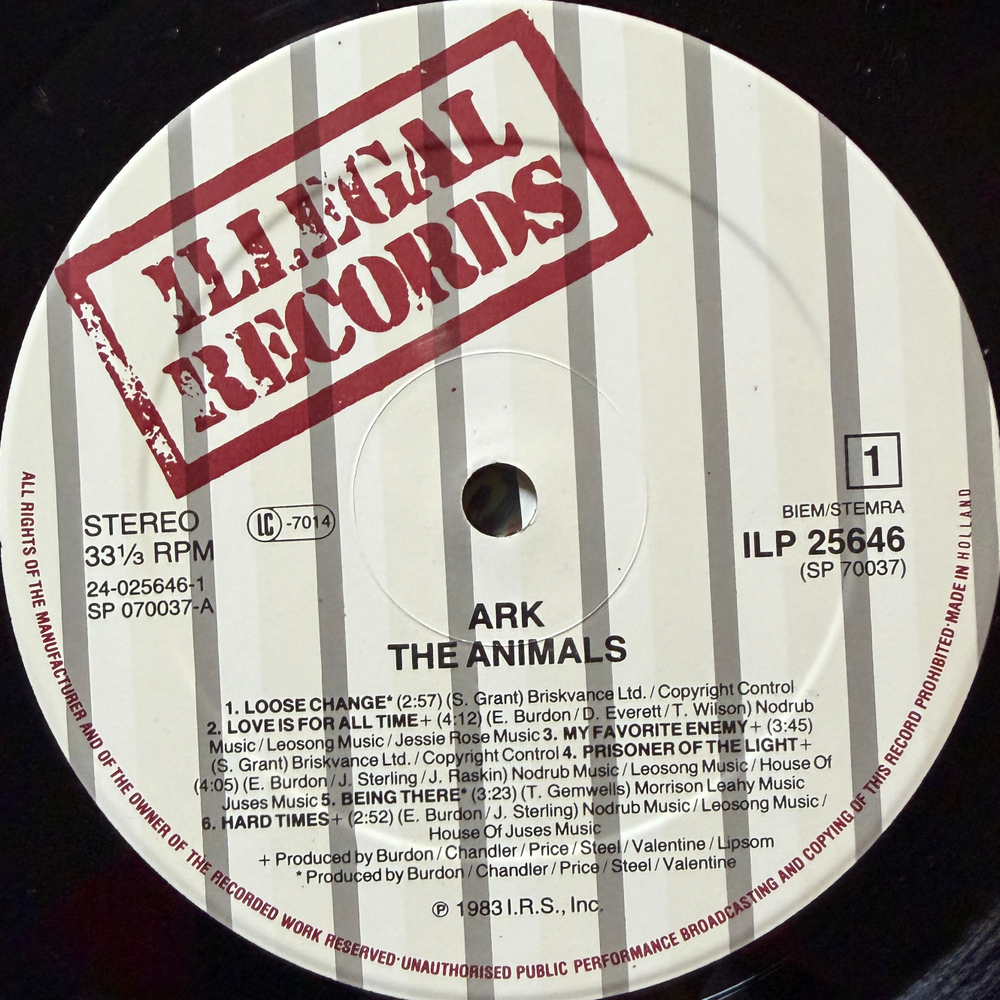 The Animals - Ark (Голландия 1983г.)