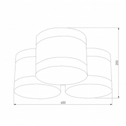 Накладной светильник TK Lighting Tago 853 Tago white