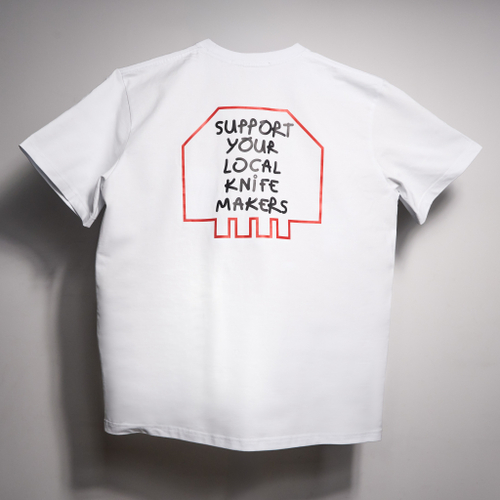 Футболка кулаки Daggerr x MOB, белая, размер XXL