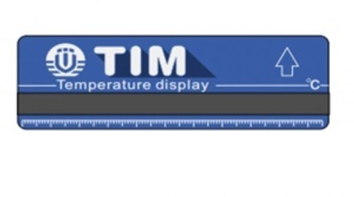 Термометр-полоска на коллекторах подачи(синий) "TIM" 10шт