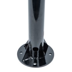 UFV-T10Z-60-80 BLACK Закладная деталь фундамента трубчатая. диаметр 60мм. высота 800мм. Опорный фланец. диаметр 145мм. Материал сталь. Цвет черный. ТМ Uniel