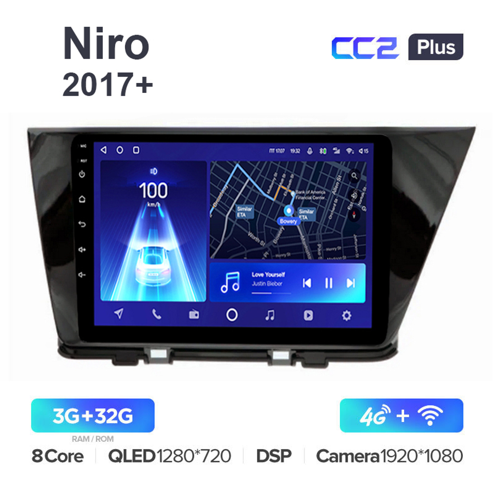 Teyes CC2 Plus 9"для Kia Niro 2017+